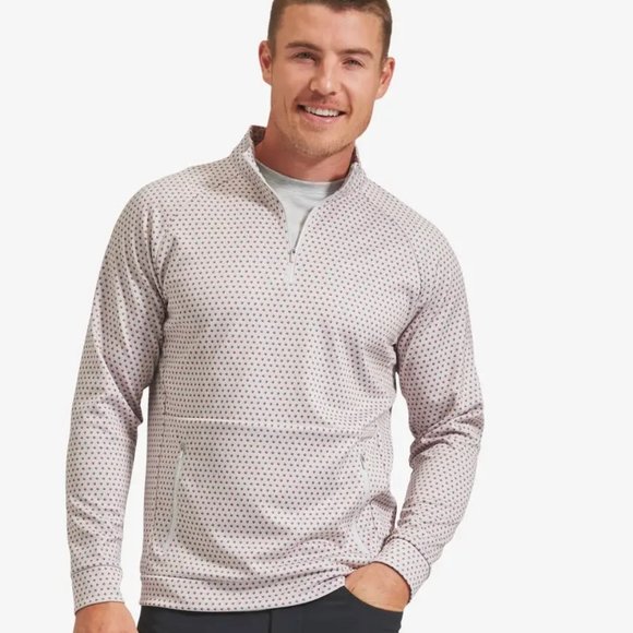 Mizzen Main Versa Quarter Zip Pullover Sweatshirt Grey Polo Pockets XXL 2XL - Picture 2 of 16